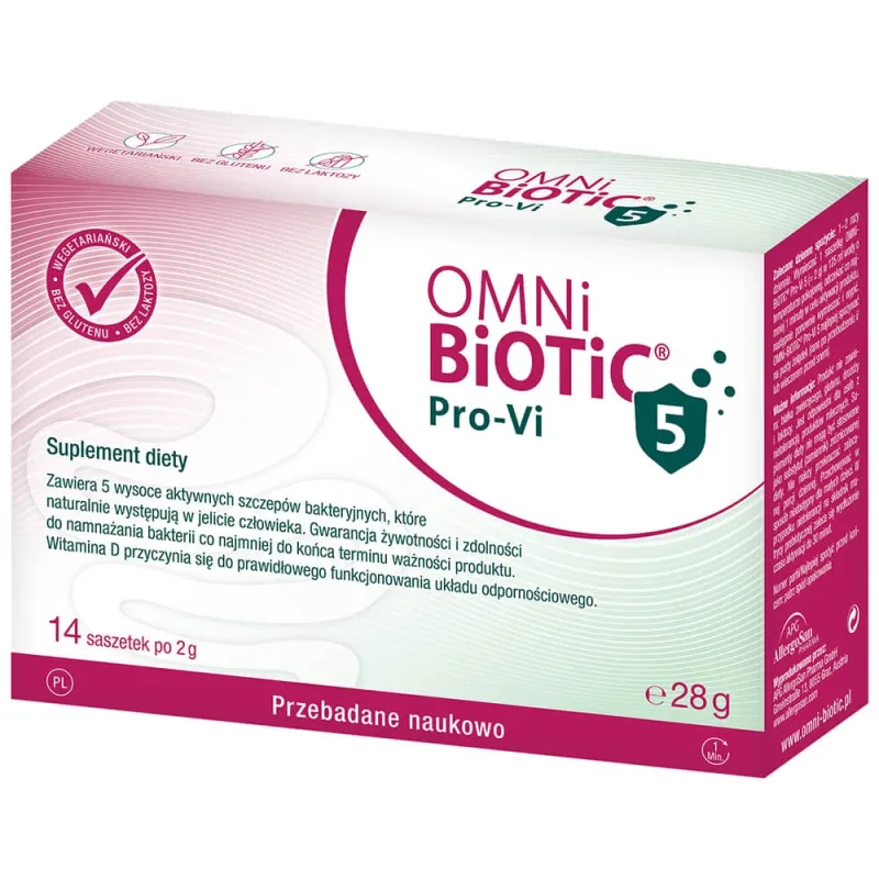 OmniBiotic Pro-Vi 5, pulbere, 2 g x 14 pliculețe Institut AllergoSan — preț și oferte