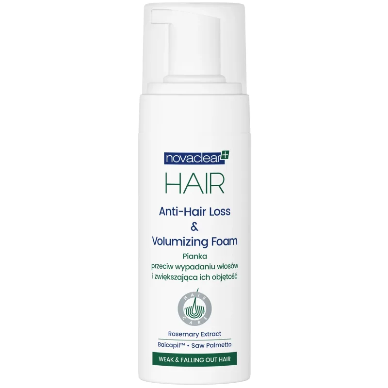 Novaclear Hair, spumă împotriva căderii părului și volumizantă, 150 ml — preț și oferte