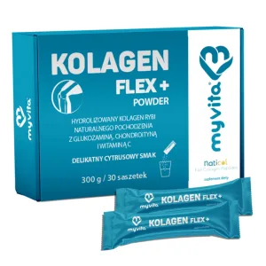 MyVita Collagen Flex+, aromă de citrice, 10 g x 30 pliculețe