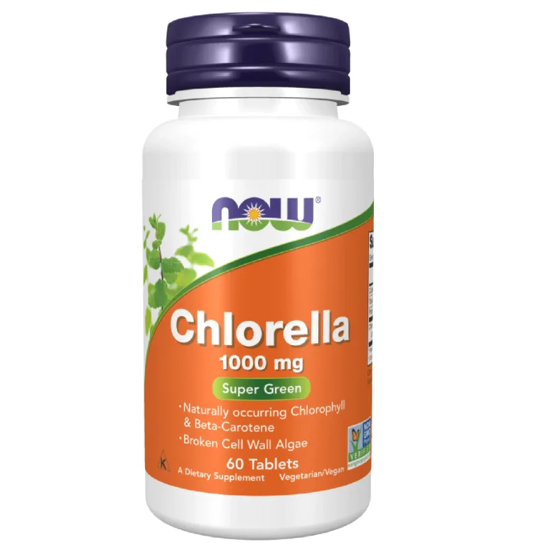 Now Foods Chlorella 1000 mg, 60 comprimate vegane — preț și oferte