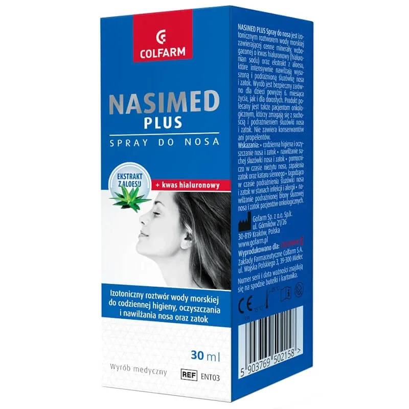 Nasimed Plus, spray nazal, 30 ml Colfarm — preț și oferte