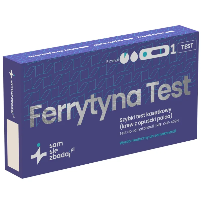 Test autotest feritină, test rapid pentru determinarea nivelului de feritină din sânge, casetă, 1 buc — preț și oferte
