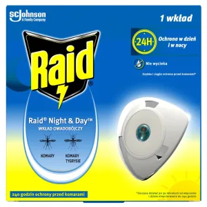 Raid Night & Day, reumplere pentru precipitator insecticid, 1 buc