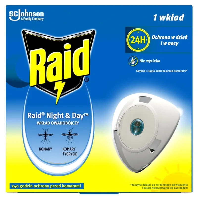 Raid Night & Day, reumplere pentru precipitator insecticid, 1 buc — preț și oferte