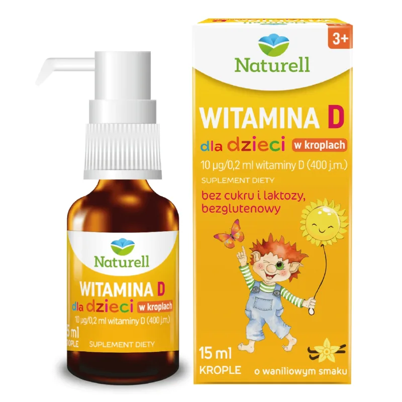 Naturell Vitamina D pentru copii, picături, 15 ml — preț și oferte