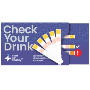 Verifică-ți băutura, test rapid pentru a verifica ketamina și GHB în băutura ta, 5 bucăți