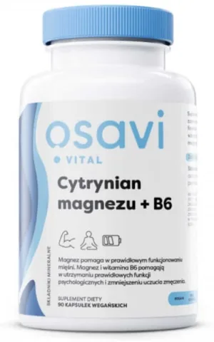 Osavi Citrat de magneziu + B6 - 90 capsule