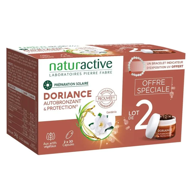 Naturactive Doriance Autobronzant și protecție 2x30 capsule — preț și oferte