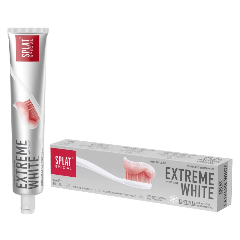 Splat Special Extreme White, pastă de dinți pentru albirea intensivă a smalțului, 75 ml — preț și oferte