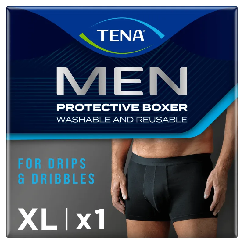 Tena Men Protective Boxer, boxeri reutilizabili pentru incontinență ușoară, negru, mărimea XL, 1 buc — preț și oferte