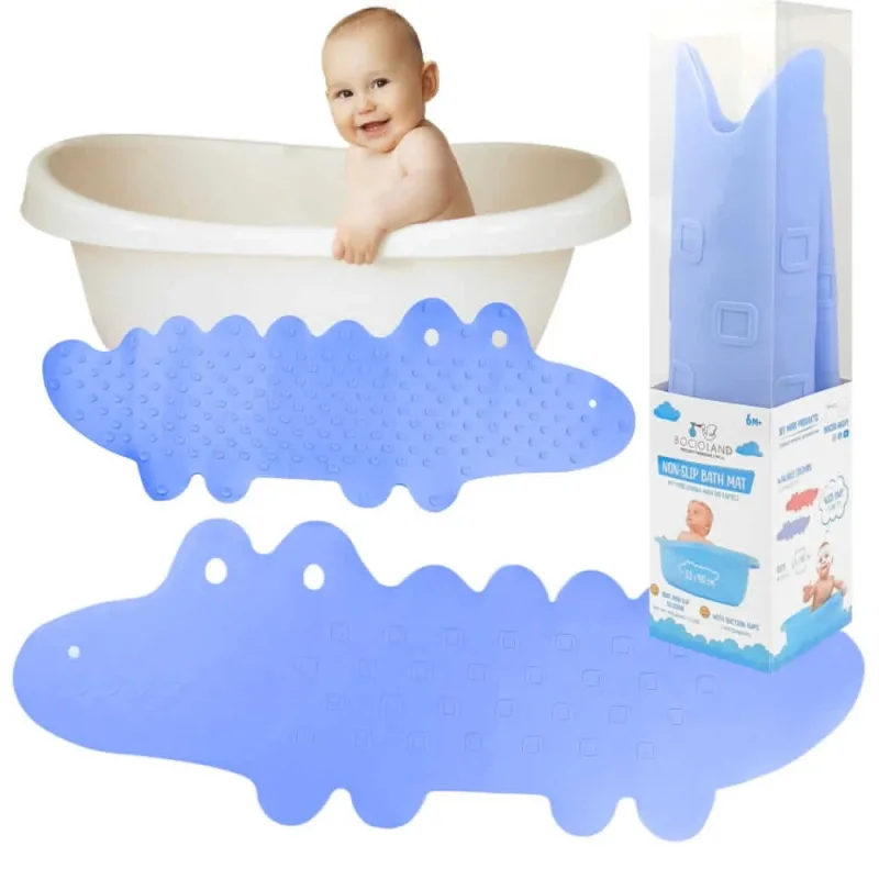 Bocioland, covoraș de baie antiderapant, crocodil albastru, 1 buc — preț și oferte