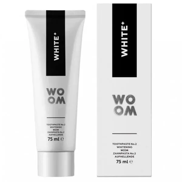 Woom, White +, pastă de dinți antibacteriană de albire, 75 ml — preț și oferte