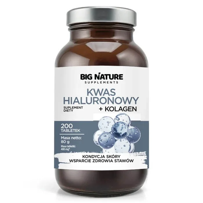 Big Nature Acid hialuronic + Colagen, 200 comprimate — preț și oferte