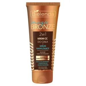 Bielenda Magic Bronze, cremă CC pentru corp + ser hidratant 2în1, 150 ml