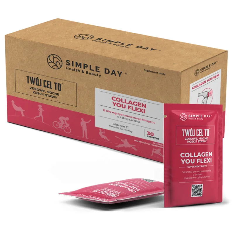 Simple Day Colagen You Flexi, aromă de zmeură și lămâie, 30 pliculețe — preț și oferte