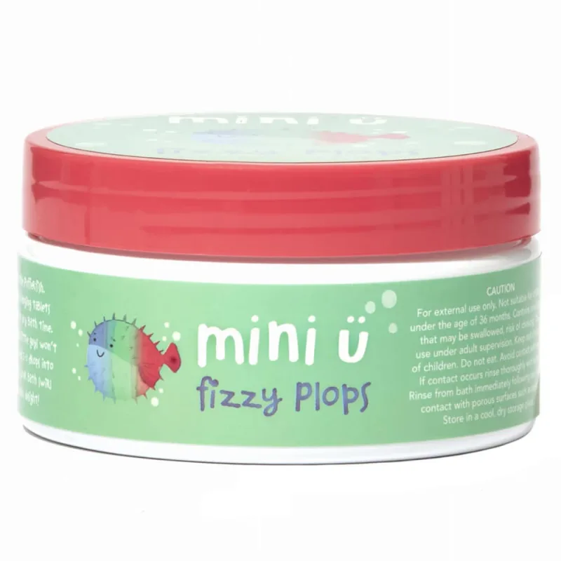 Mini U Fizzy Plops, tablete de baie colorate pentru copii, 40 x 3 g — preț și oferte