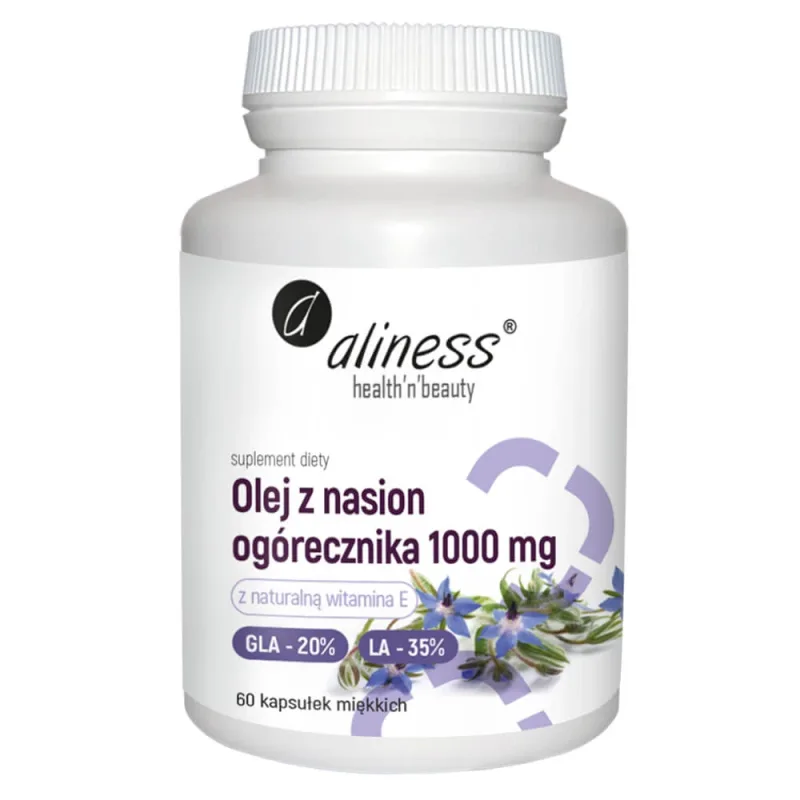 Aliness Ulei de semințe de borago 1000 mg, 60 capsule softgel — preț și oferte