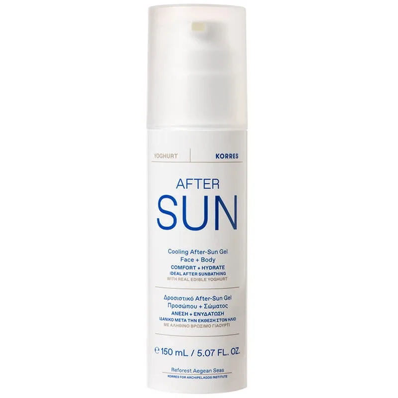 Korres Yoghurt, gel răcoritor după plajă, 150 ml — preț și oferte