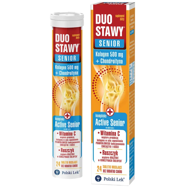 Duo Joints Senior, fără zahăr, 24 comprimate efervescente Lek Pharmaceuticals — preț și oferte