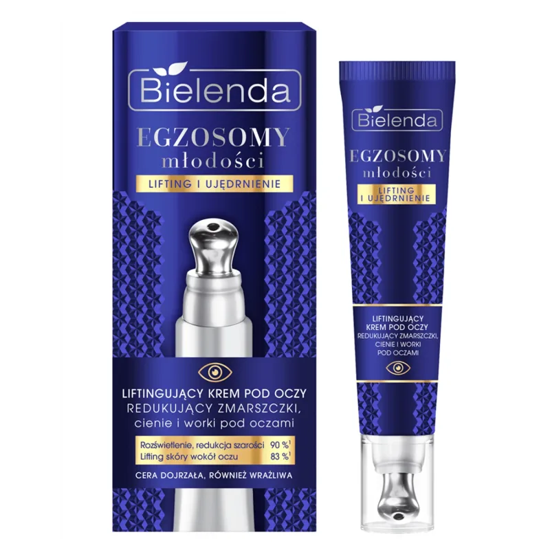 Bielenda Exosomes of Youth, cremă de lifting pentru ochi, reduce ridurile, cearcănele și pungile de sub ochi, 15 ml — preț și oferte