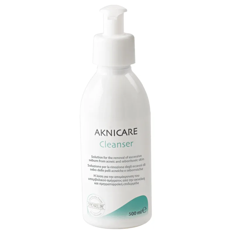 Synchroline Aknicare Cleanser, gel de curățare pentru ten gras și cu tendință acneică, 500 ml — preț și oferte