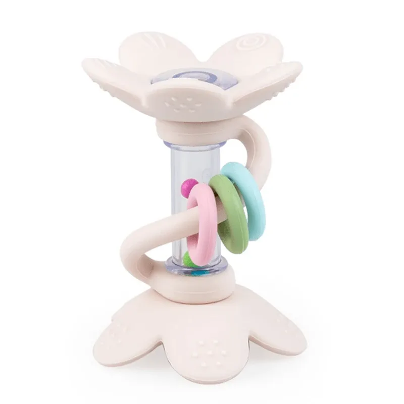 Dumel GiliGums, zornăitor cu teether, Flori pastelate, de la 3 luni, 1 buc — preț și oferte