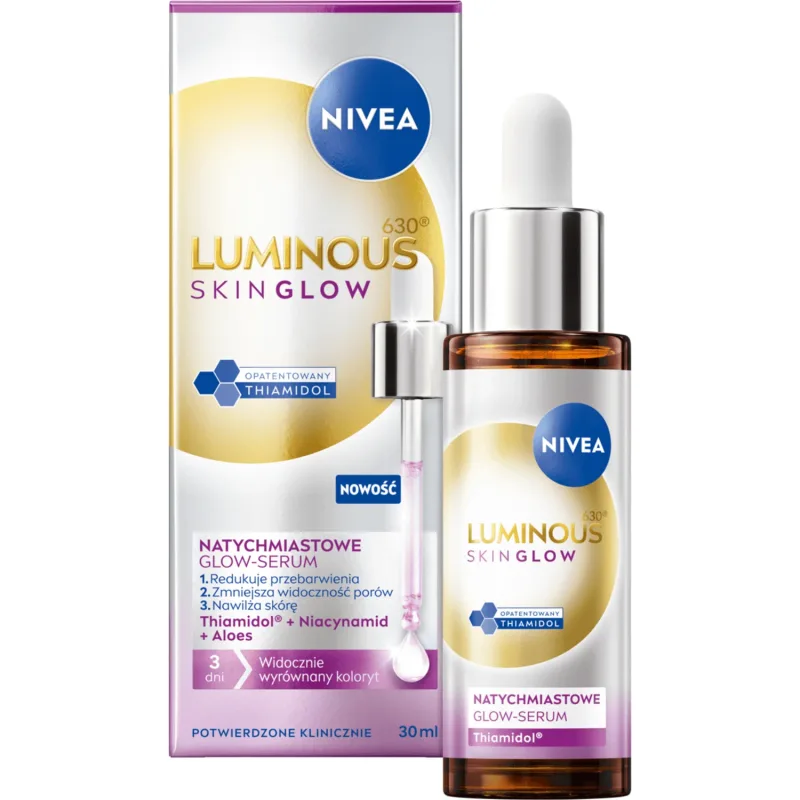 Nivea Luminous 630 Skin Glow, ser de strălucire instantanee, 30 ml — preț și oferte