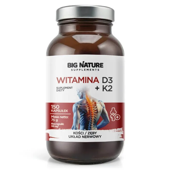 Big Nature Vitamina D3+K2, 150 capsule — preț și oferte