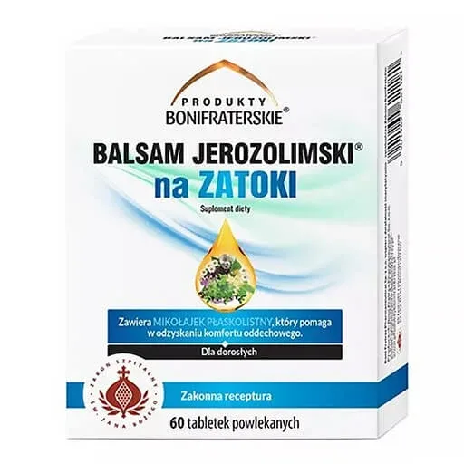 Bonifrater Products Balsam de Ierusalim pentru sinusuri, 60 comprimate filmate Bonifratrzy — preț și oferte