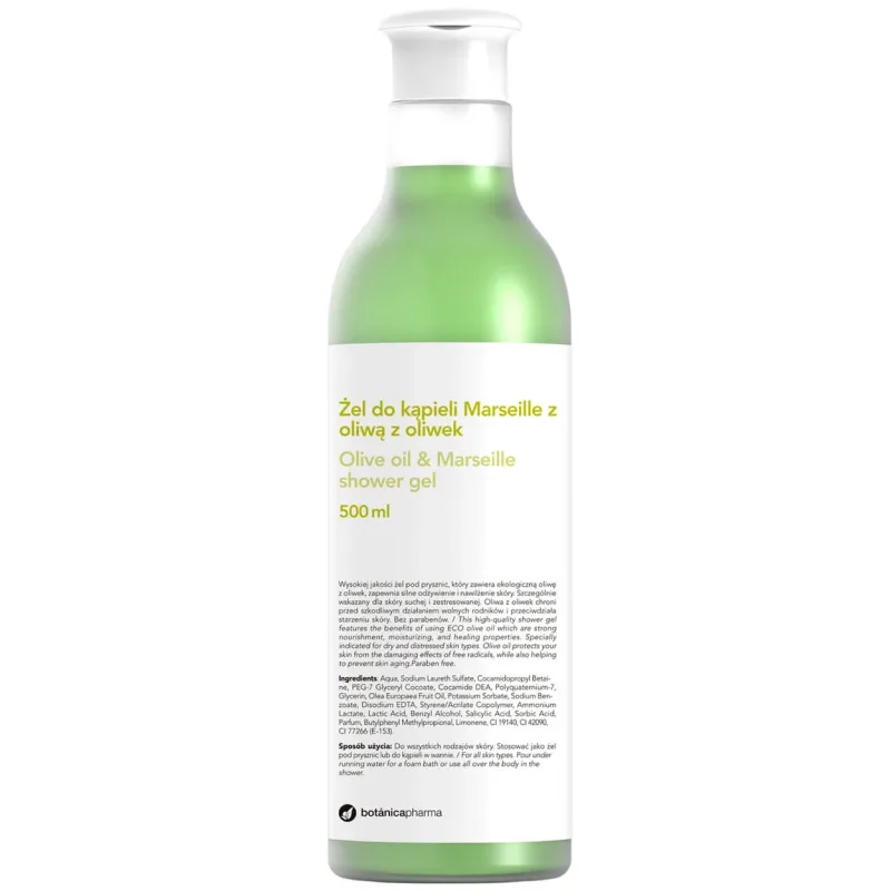 Botanicapharma, gel de baie Marseille cu ulei de măsline, 500 ml — preț și oferte