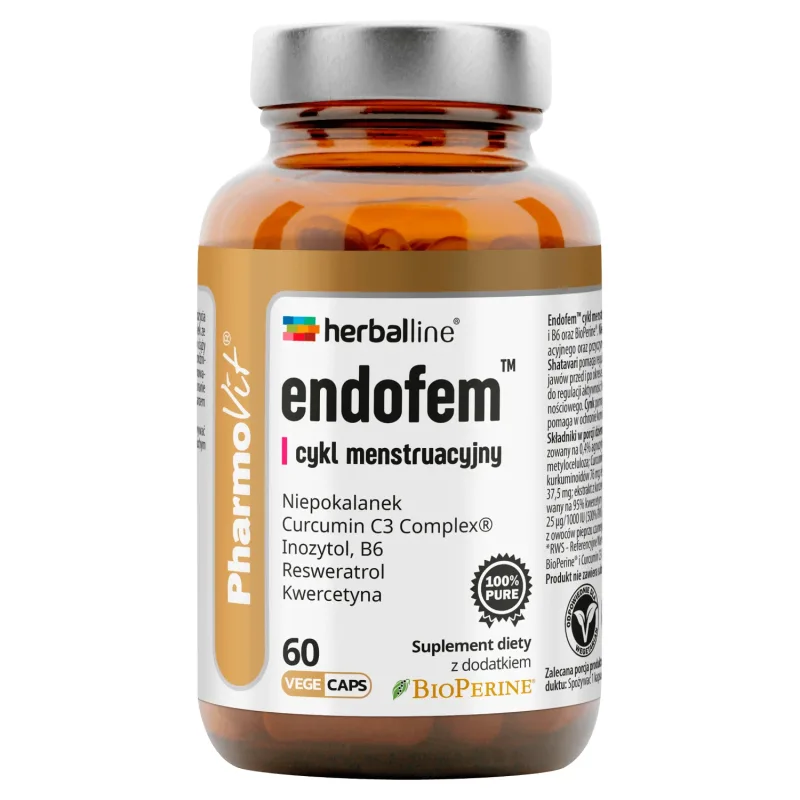 Pharmovit Herballine Endofem, ciclu menstrual, 60 capsule — preț și oferte
