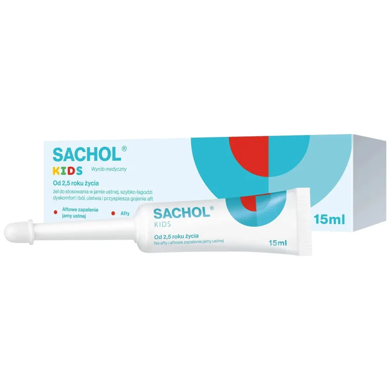 Sachol Kids pentru aftoasă și stomatită aftoasă, gel, 15 ml — preț și oferte