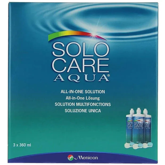 Solo Care Agua, soluție pentru lentile, 3 x 360 ml Menicon — preț și oferte