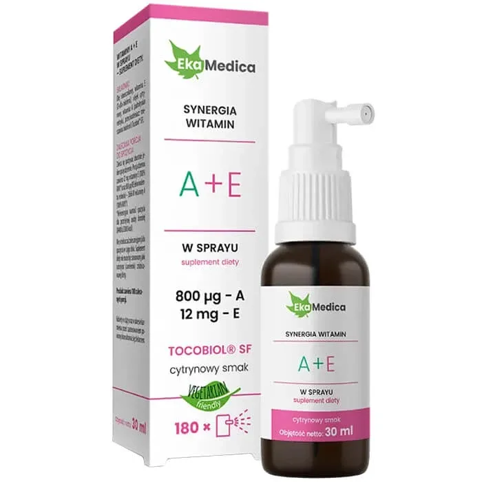 EkaMedica Sinergie de vitamine A + E, spray, 30 ml — preț și oferte