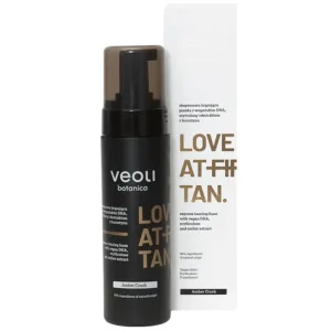 Veoli Botanica Love At First Tan, spumă bronzantă expresă cu DHA vegan, eritruloză și extract de chihlimbar, Amber Crush, 200 ml