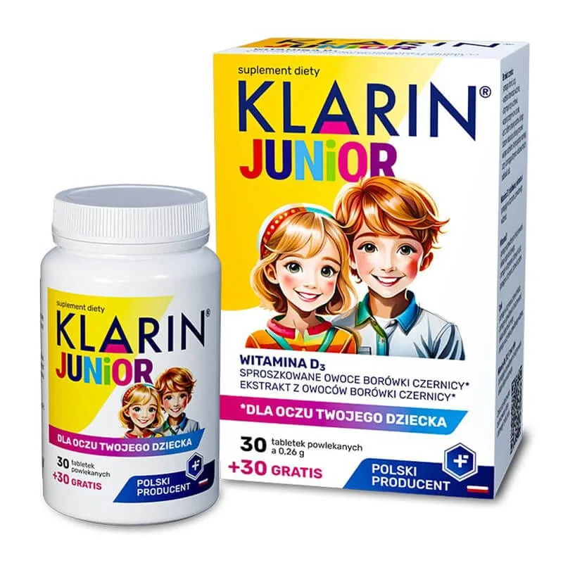 Klarin Junior, pentru copii de la vârsta de 6 ani, 30 comprimate + 30 comprimate gratuite Farmapol — preț și oferte
