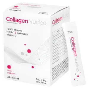 Colagen Nucleo, aromă de zmeură, 30 pliculețe