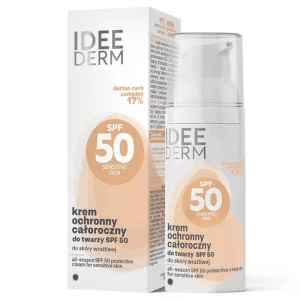 Idee Derm, cremă de protecție facială, tot timpul anului, SPF 50, 50 ml