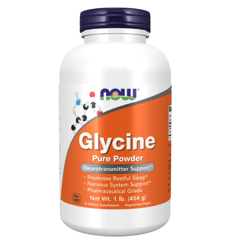 Now Foods Glycine, glicină, pulbere, 454 g — preț și oferte