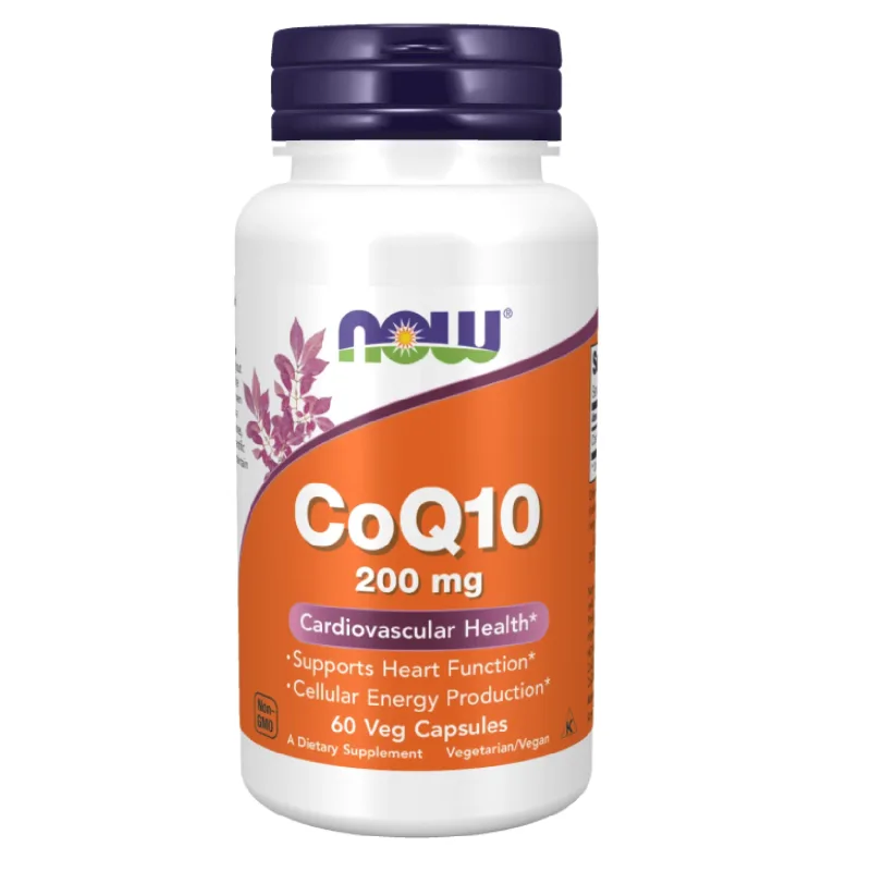 Now Foods CoQ1- 200 mg, coenzima Q10, 60 capsule vegane — preț și oferte
