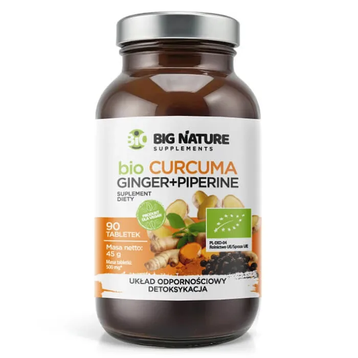 Big Nature Bio Curcuma Ginger + Piperine, 90 comprimate — preț și oferte