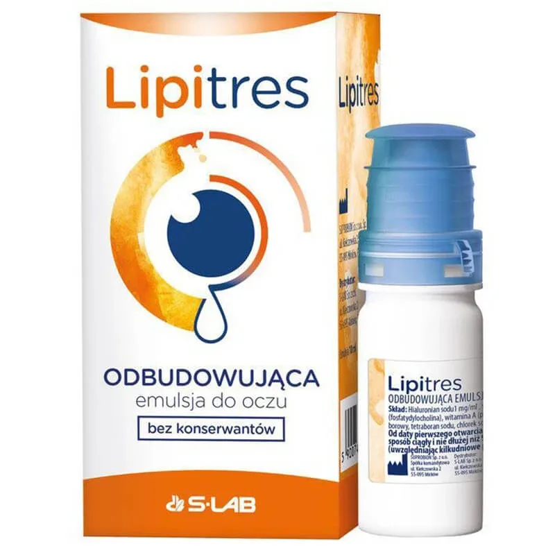 Lipitres, emulsie reparatoare pentru ochi, picături, 10 ml S-LAB — preț și oferte