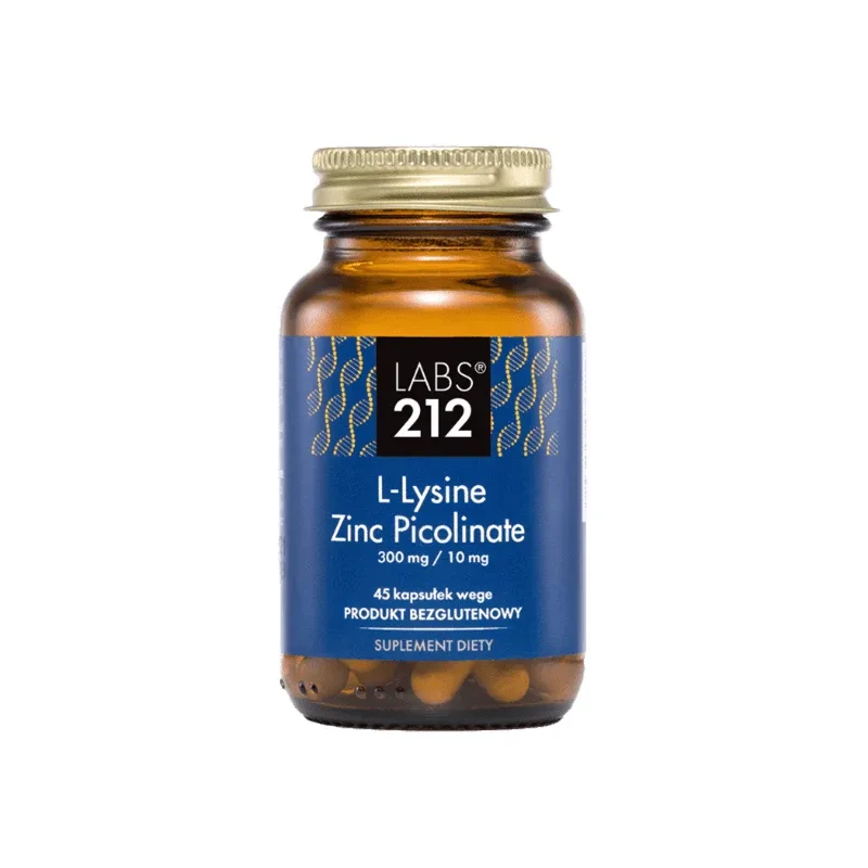 Labs212 L-Lizină Zinc Picolinat, lizină + zinc, 45 capsule — preț și oferte