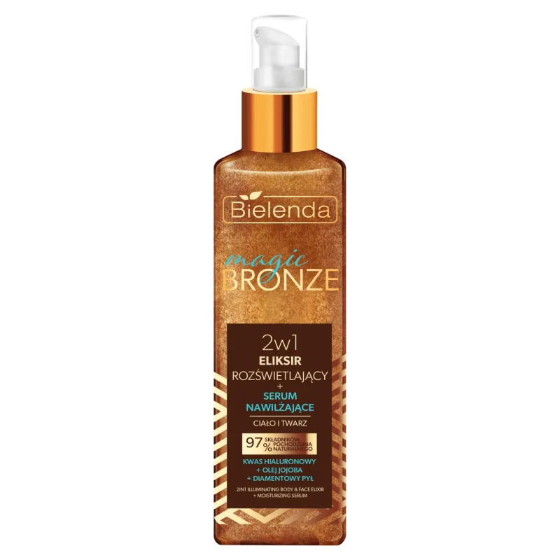 Bielenda Magic Bronze, elixir iluminator + ser hidratant pentru față și corp 2în1, 150 ml — preț și oferte