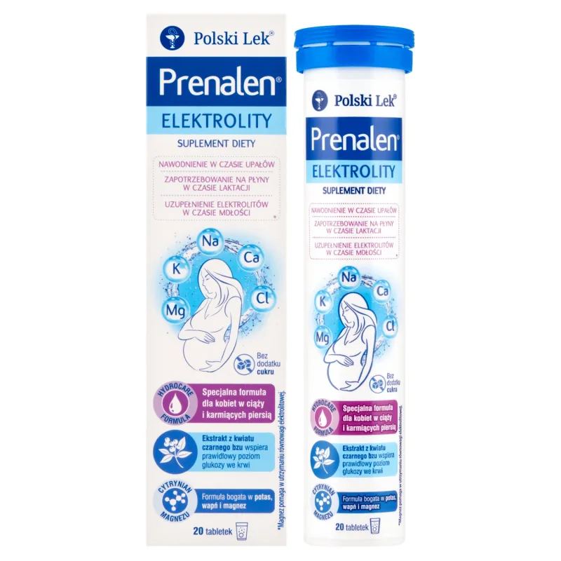 Prenalen Elektrolity, fără zahăr, 20 comprimate efervescente Lek Pharmaceuticals — preț și oferte