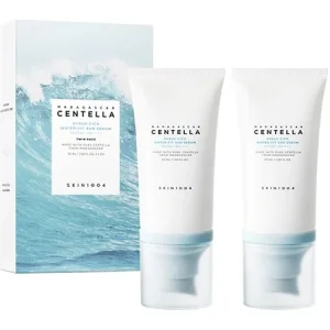 Pachet crema hidratanta de protectie solara cu SPF 50+ PA++++ Hyalu-Cica, 2x50 ml, Skin1004