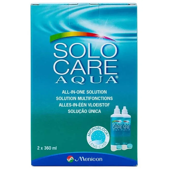 Solo Care Agua, soluție pentru lentile, 2 x 360 ml Menicon — preț și oferte