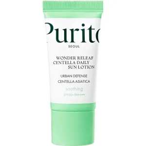 Crema de fata Wonder Releaf Centella Daily Sun Lotion Mini SPF 50+ PA++++, 15 ml, Purito