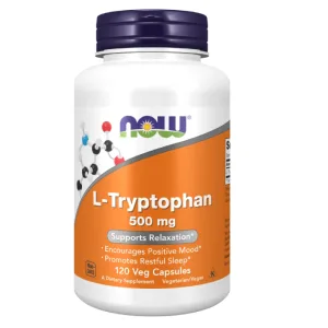 Now Foods L-triptofan 500 mg, L-triptofan, 120 capsule