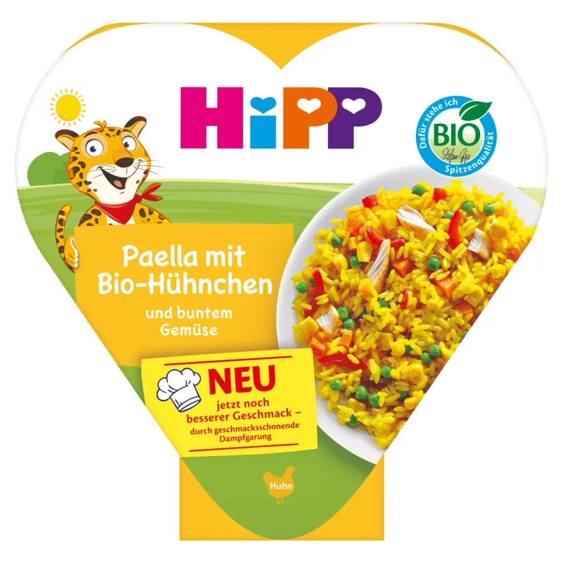 Farfurie HiPP Bio, paella cu legume și pui, după 1 an, 250 g — preț și oferte